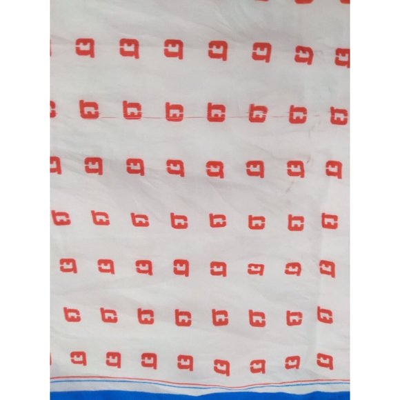 Vintage Queen Elizabeth 2 Cruise Ship Scarf 11" by 53" READ Description - Picture 8 of 11